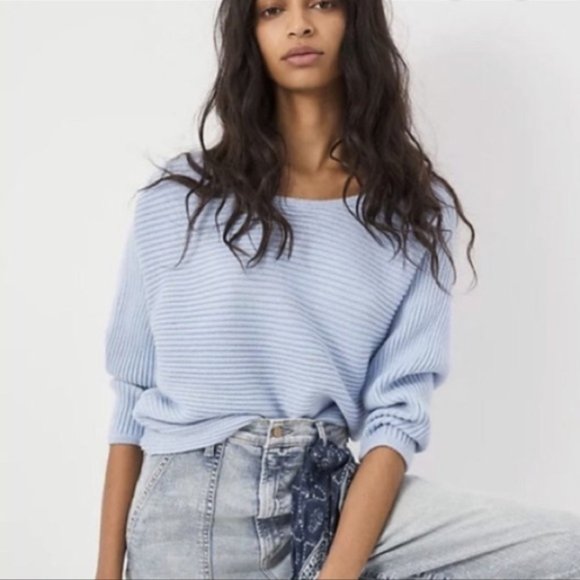 Anthropologie Kendall Cropped Sweater NWOT L - Picture 3 of 4